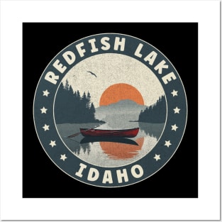 Redfish Lake Idaho Sunset Posters and Art